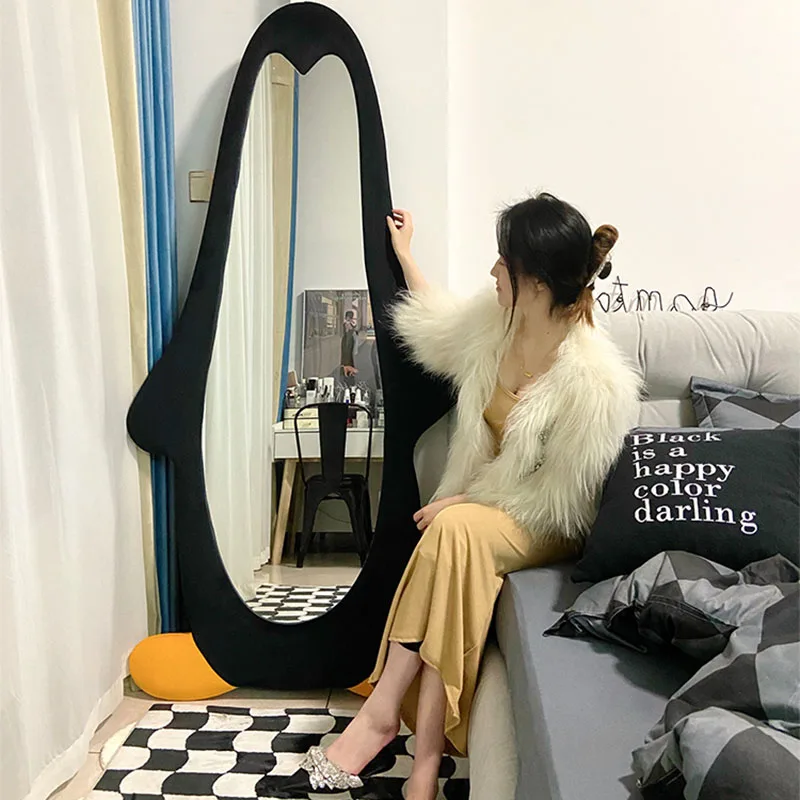 Aesthetic Bedroom Mirror Wavy Living Room Full Body Items Mirror Decoration Girls Twisted Wonderland Spiegel Wand Home Products