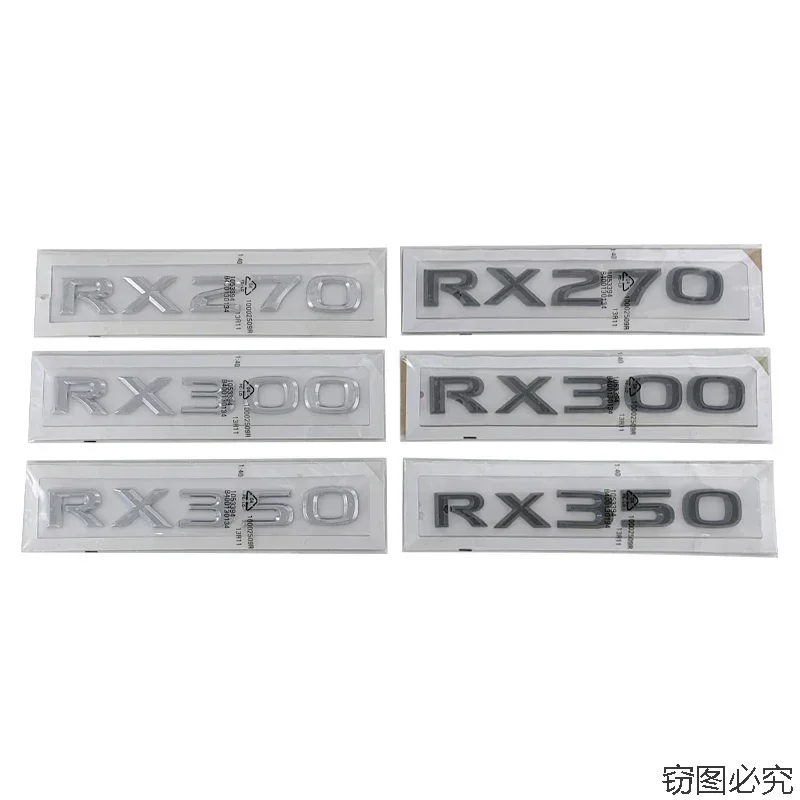 ABS Car Body Badge Rear Trunk Sticker Letter Decal for Lexus RX270 RX300 RX350 Emblem Exterior Decoration