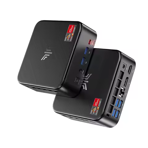 ACEMAGIC Mini PC with AMD Ryzen 5 7430U 32GB DDR4 512GB M.2 SSD Mini Gaming PC with USB Type-C Supports Triple 4K Display