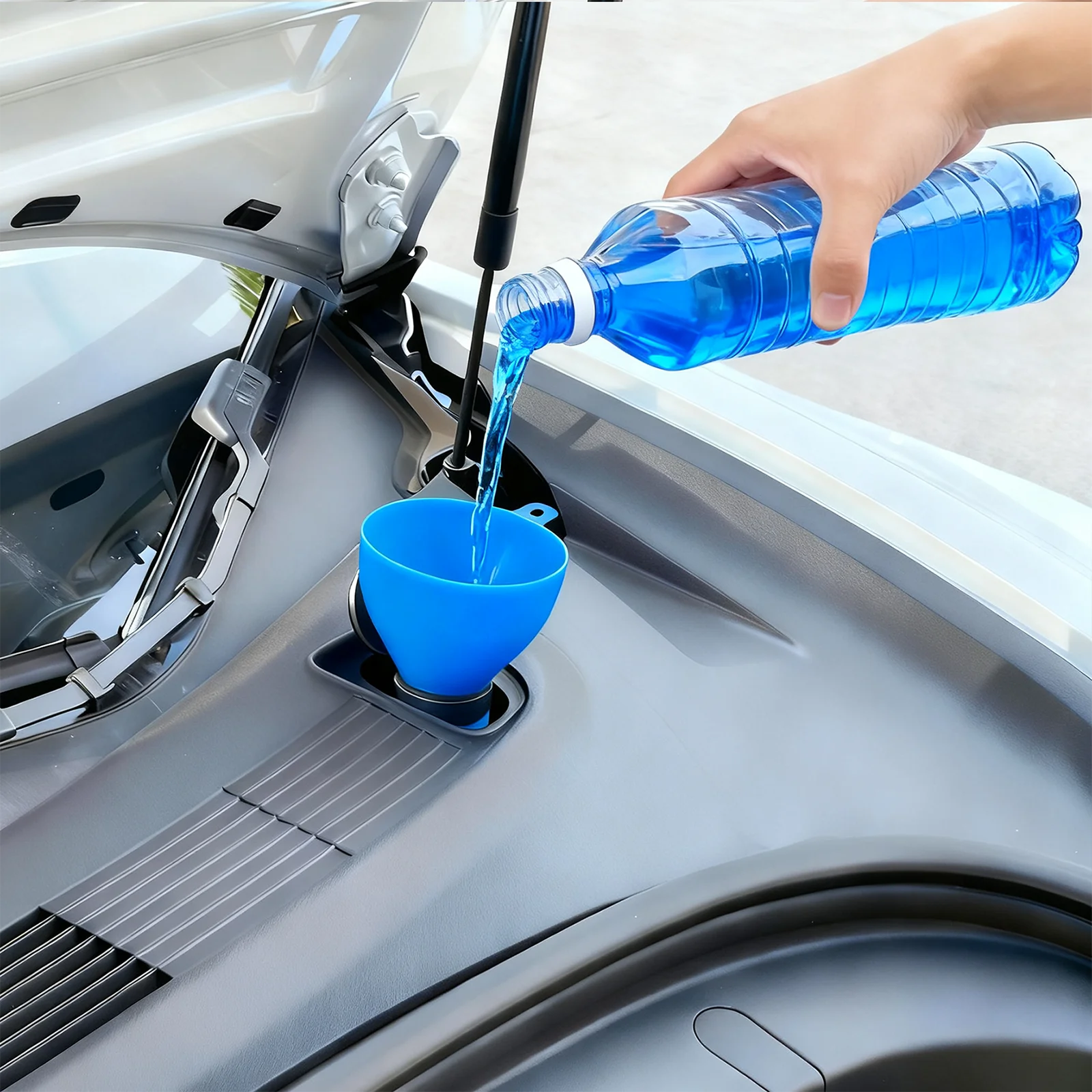 Windshield Wiper Filling Funnel For Tesla Model 3 Y 2017-2025 Filler Car Windshield Fluid Screen wash Funnel Tool Accessories
