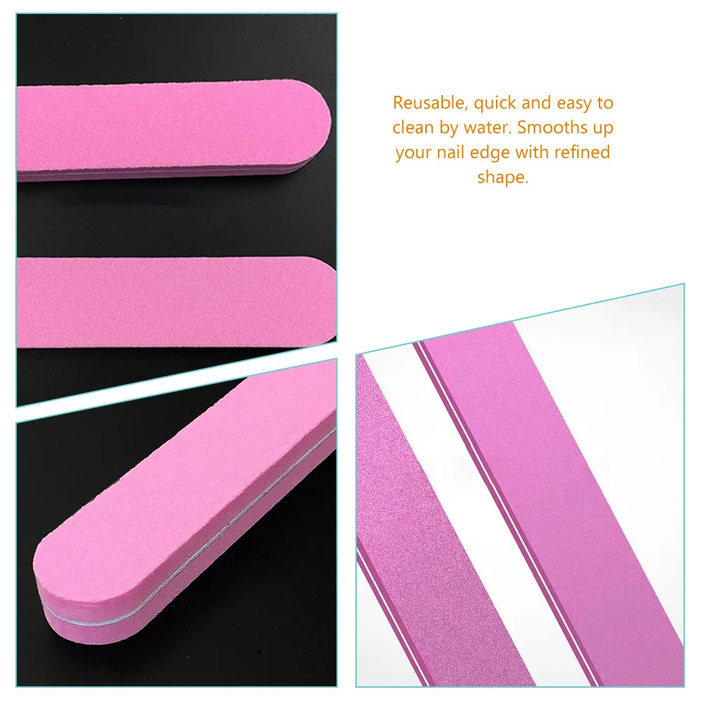 ตะไบเล็บขนาดเล็ก 20 ชิ้น แบบใช้ซ้ำได้ น้ำหนักเบา บล็อกขัดเล็บสองด้าน สำหรับเล็บอะคริลิค ชุดอุปกรณ์ทำเล็บ ตะไบดูแลเล็บ