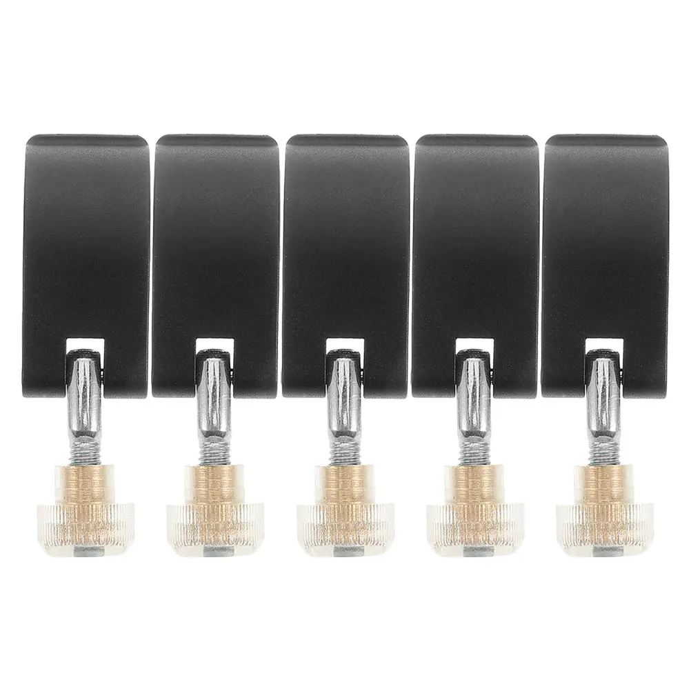 

5pcs Nylon Trekking Pole Lock Handle External Flip Buckle Quick Adjustment Stable Fixing Replacement Accessories For Hiking