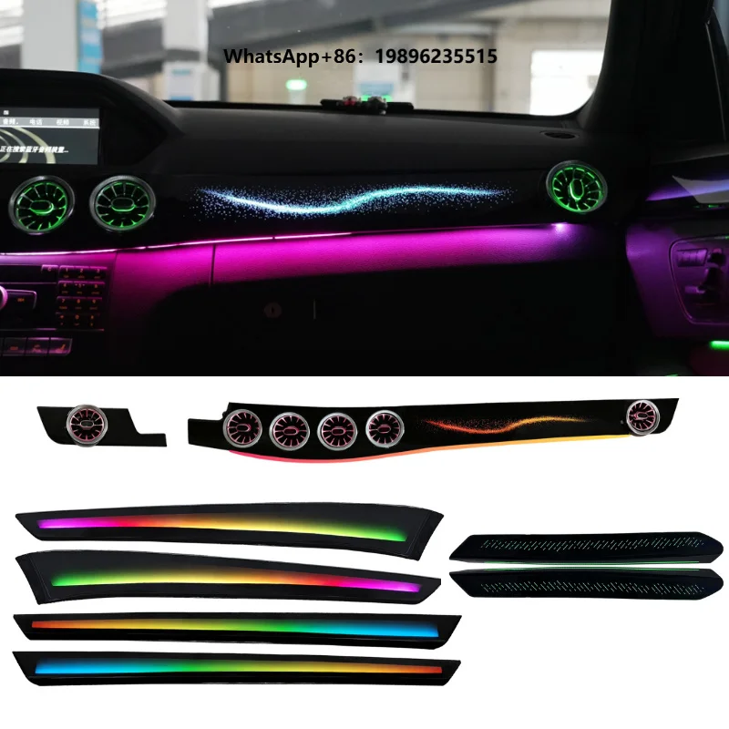 Upgrade ICarsin 256 Colors LED Car Interior Ambient Light for -Class W212 2010-2015 Strip Accessories Decoration