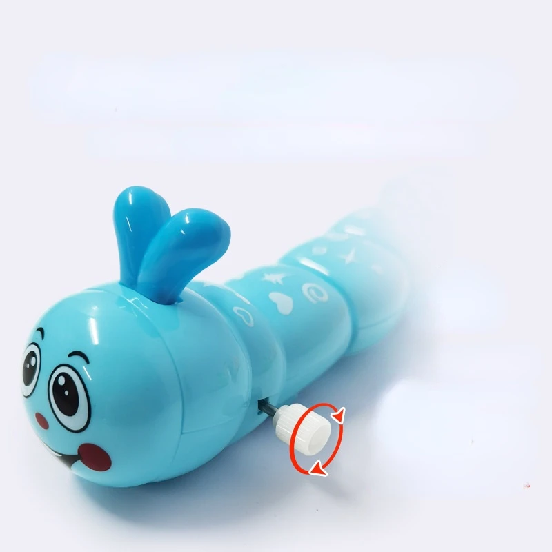 1 Piece Caterpillar Clockwork Cute Cartoon Animals Wind Up Toys for Children Caterpillar Shape Crawling Toy Baby Gift for Kids