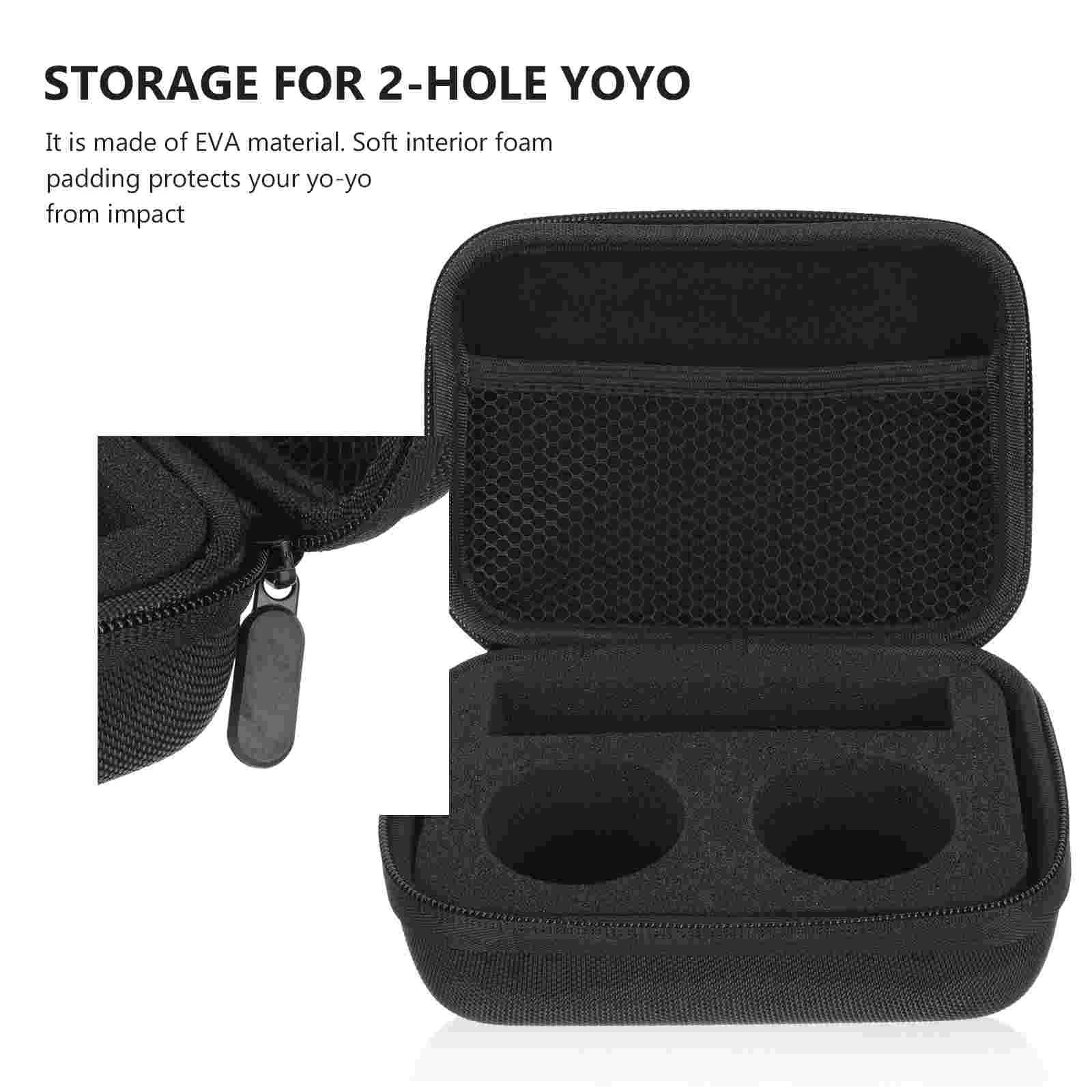 2 Hole Yo-yo Bag Yoyo Accessories Ball Storage Holder Case Pouch for Toy Multifunction