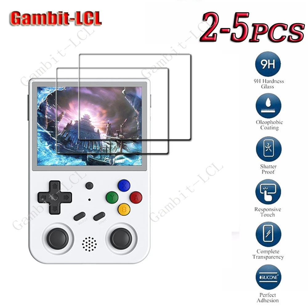 2-5PCS 9H HD Original Tempered Glass For ANBERNIC RG353V Consoles Playing Games RG353VS Screen Protector Cover Film