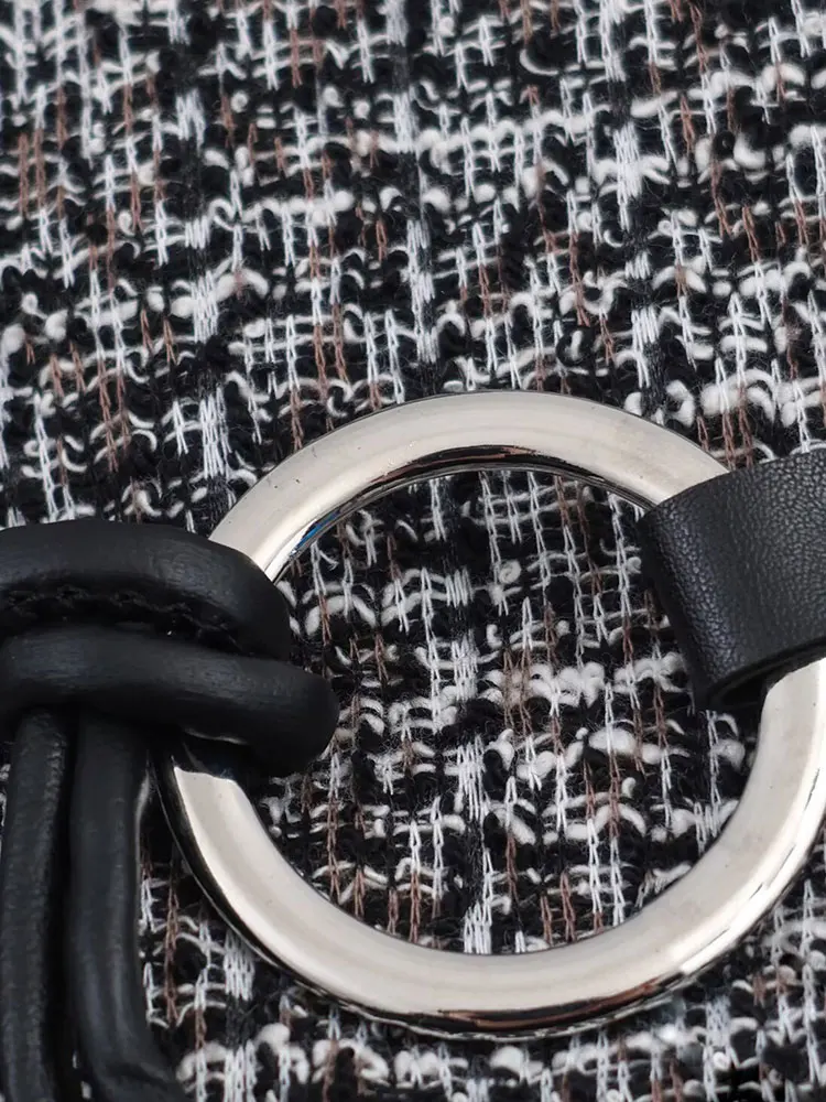 2025 Frauen Herbst Mode Textur Gürtel Dekoration Langes Kleid Frauen Elegant