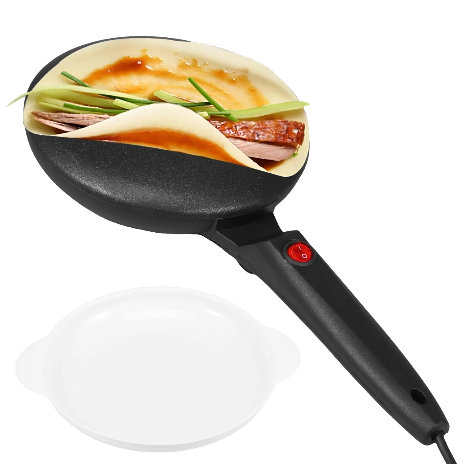 

Crepe Frying Pan Breakfast Toast Bread Baking Pan Thermostat Control Nonstick Pan Handheld Pancake Maker Cooking Tools