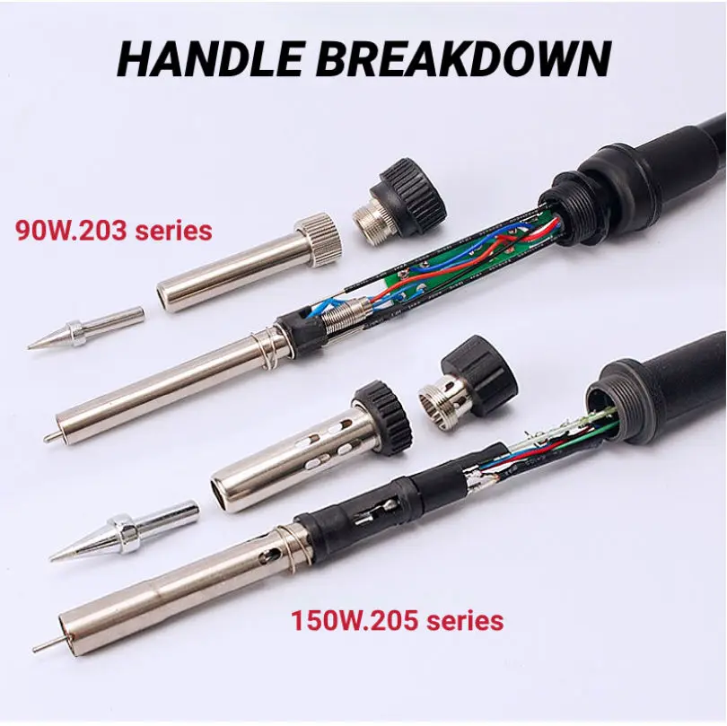 Factory 203H 205H Welding Handle Pen  90W/150W  Soldering Iron Tip Tool Heating Core For High Frequency Soldering Station