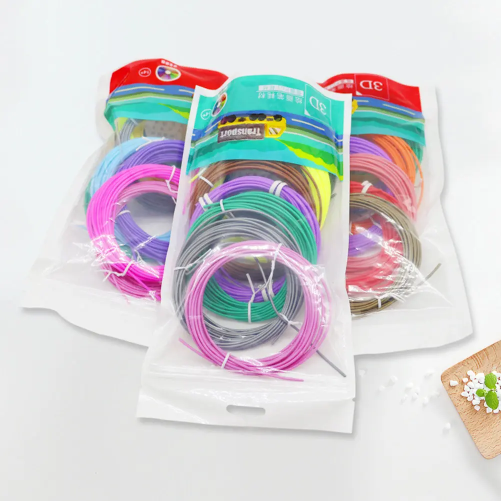 

1Set 3D Printing Pen Filament Set 1.75mm Premium Plastic 10 Bright Colors for Kids Art Drawing Creative Gift Compatible with 3D
