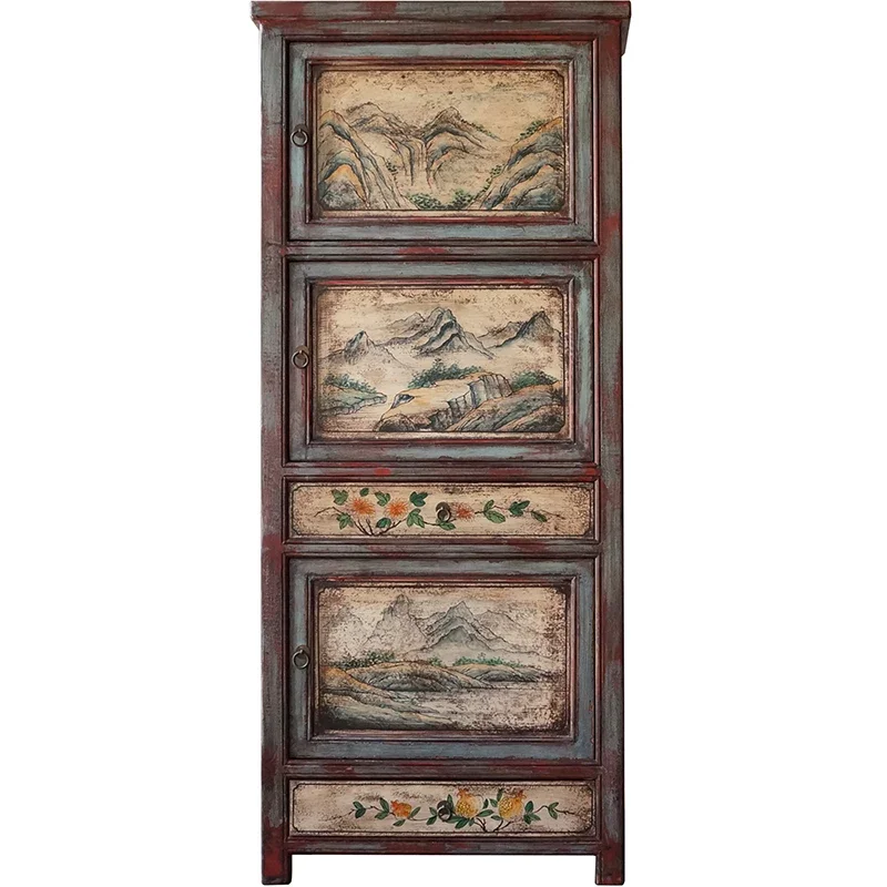 

Solid Wood Locker Bedroom Drawer-Style Storage Solid Wood Chest of Drawers
