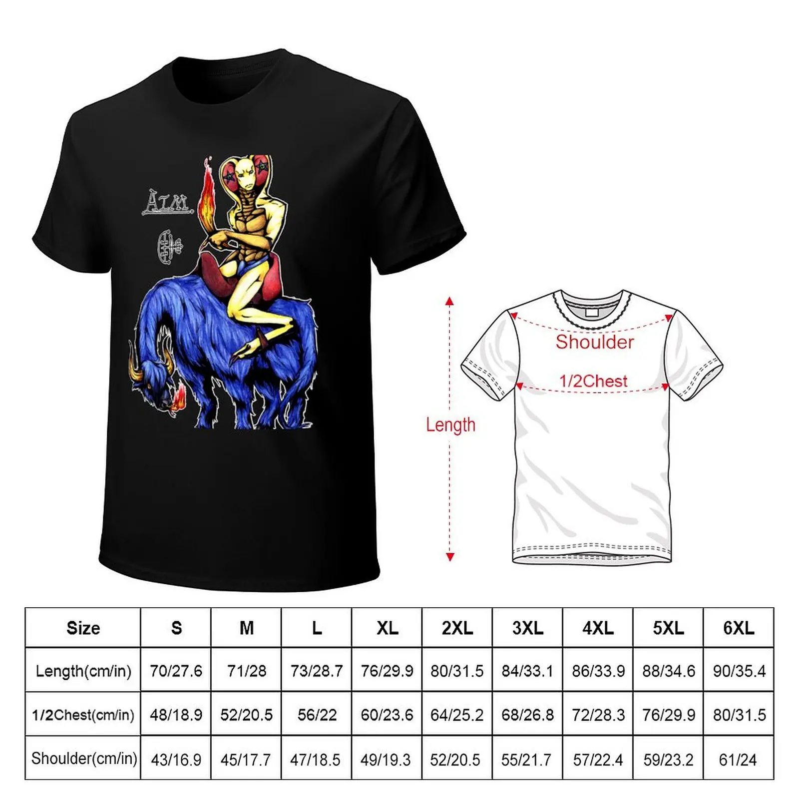 Goetic Demon AIM T-Shirt printed t shirts for man T-Shirt