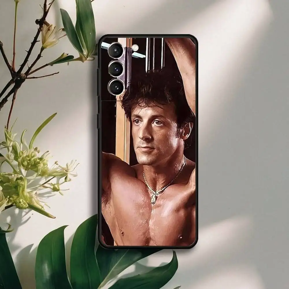 حافظة هاتف First-Blood-John-Rambo لهاتف سامسونج جالاكسي A13,21s,22,31,32,52,53,71,72,73, غلاف أسود ناعم