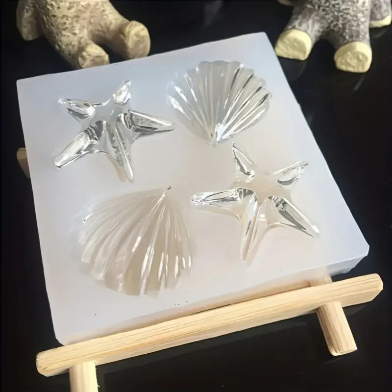 Ocean Series Silicone Molds for DIY Epoxy Jewelry - Starfish Conch Crab Shell Crystal Candle Making Mold Handmade Decorations