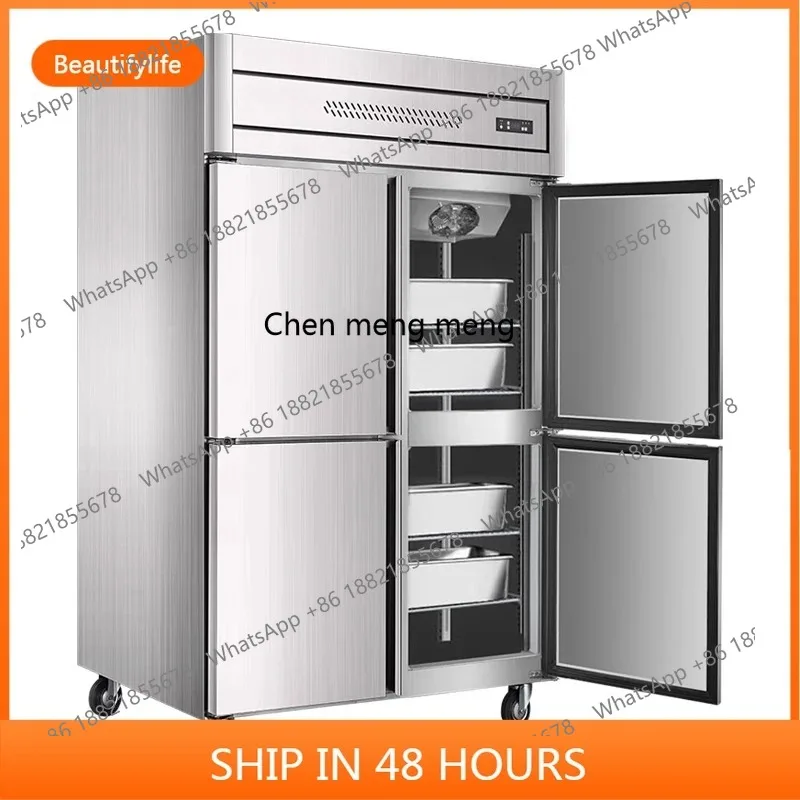 Z189 A65 Commercial Kitchen Refrigerated Freezer Tray Insert Cabinet Baking Tray Cabinet Air-Cooled Four-Door Refrigerator Freez