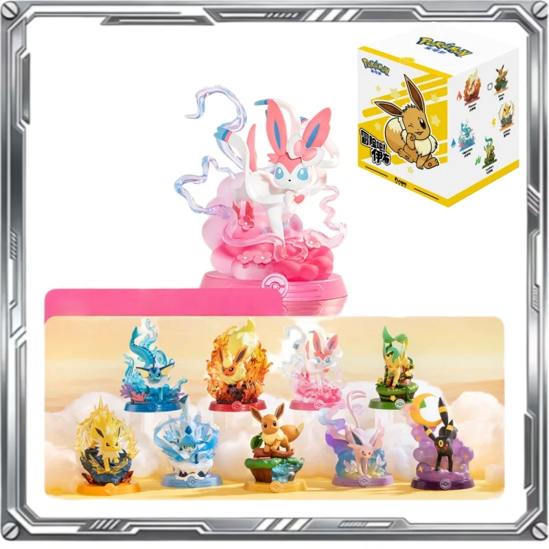 

Spot Pok É Mon Adventure Bar Eevee Second Generation Pet Elf Ice Day Fairy Elf Scene Ornament Handmade Boutique Holiday Gift