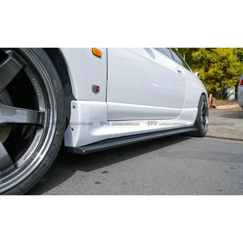 SAAR متوافق مع تعديل ألياف الكربون EPR مناسب لتنورة Nissan Skyline R33 GTR، لوحة سفلية، مغرفة جانبية صغيرة #4