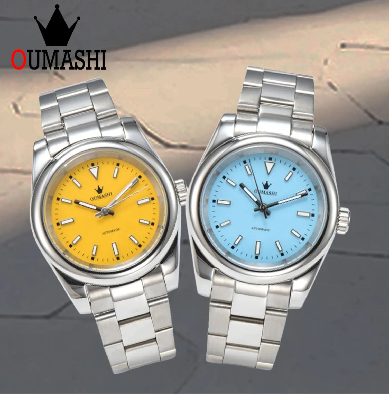 OUAMSHI 36mm/39mm Men's Automatic Mechanical NH Watch 35 316L stainless steel, sapphire, 10bar waterproof, casual fashion watch