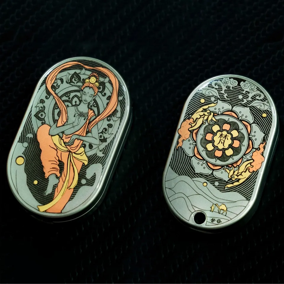 HE EDC LINGYUN 3.0 フィジェットスライダーは左右に360度回転します
