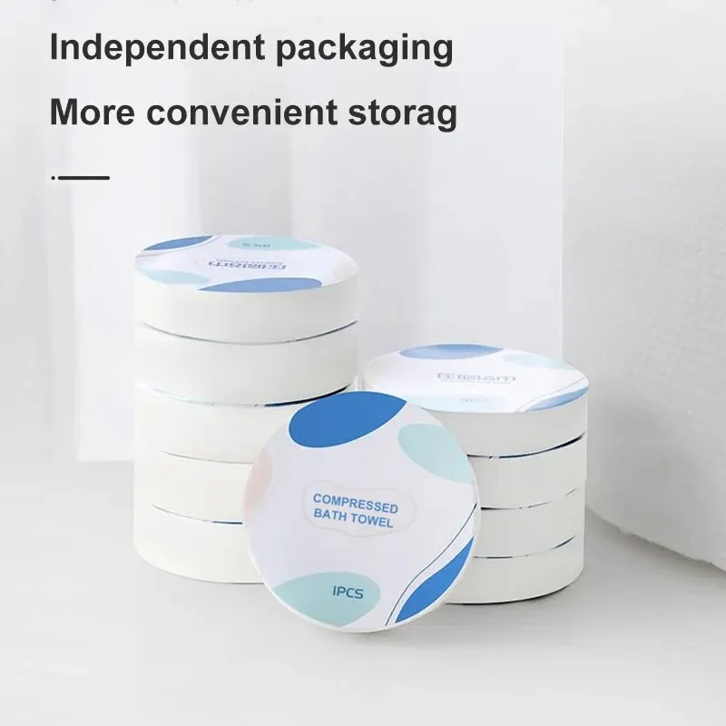 1pc Disposable Cotton Compressed Bath Faces Travel Towel Washing Hotel Soft Skin-friendly Comfortable Bath Towel