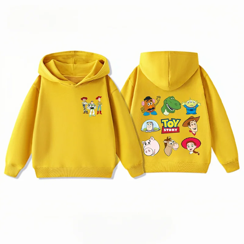 

Детская толстовка с капюшоном Potdemiel Disney Toy Story, теплая толстовка с капюшоном для мальчиков и девочек, осенне-зимняя детская одежда