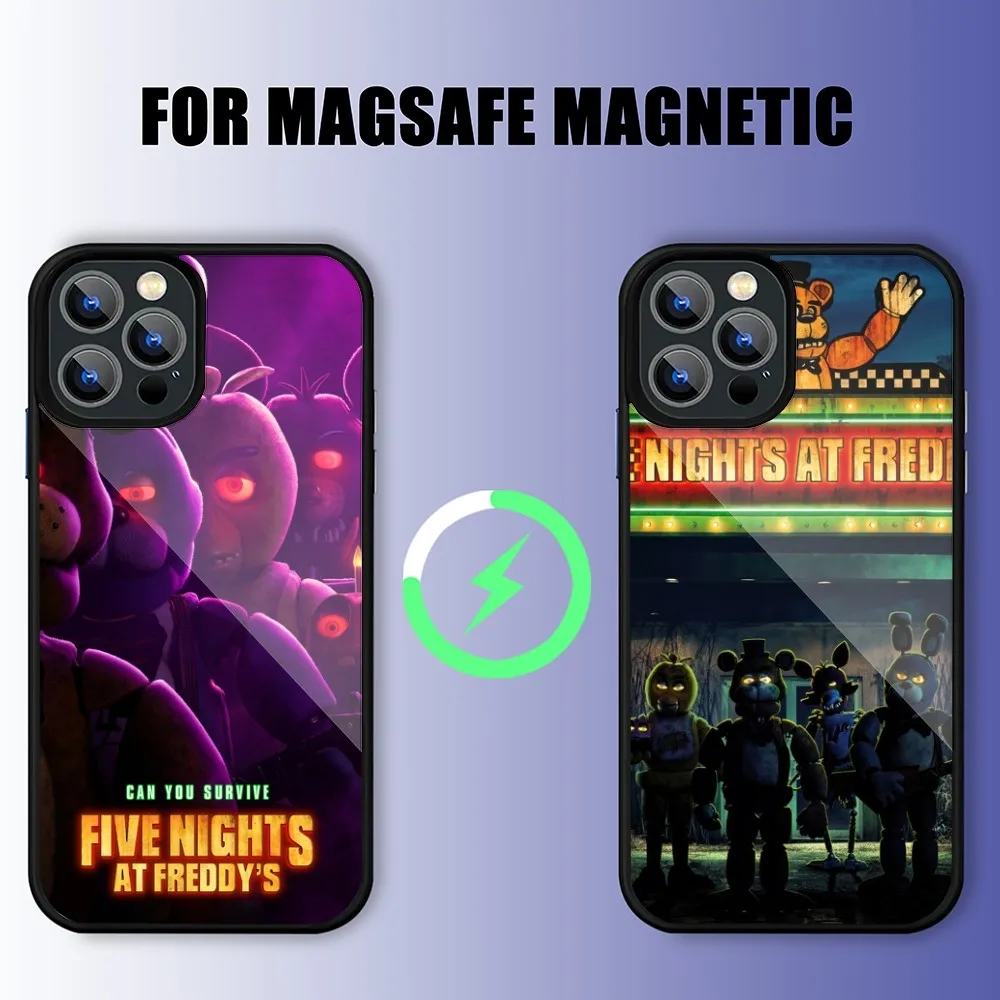 Game F-Five Nights at F-Freddy's Phone Case For iPhone 15 14 13 11 12 Pro Max 14 Plus 15 Pro Max For Magsafe Phone Cover