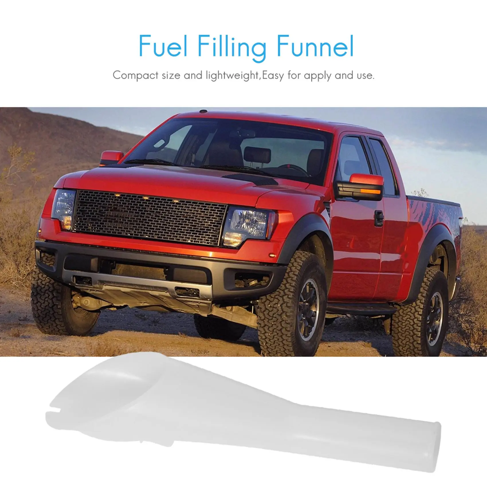 

New Car Vehicle Fuel Filling Funnel Petrol Pour Oil Tool For Ford F150