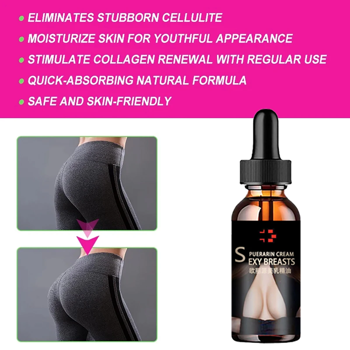 New Breast Enlargement Oil Essence Sexy Massager Essential Oils Body Care Increase Elasticity Enhancer Breast Cream for Women