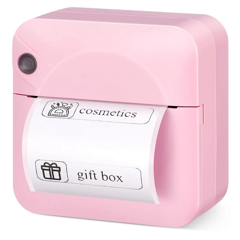 AA20-Thermal Label Printer With Tape Mini Sticker Printer For Note Taking, Diary, Memo, Photo Study