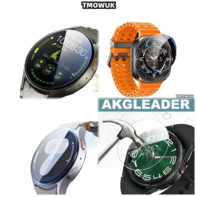 

For Samsung Galaxy Watch6 Classic 40mm Watch7 Ultra FE 47 44 43mm Tempered Glass Screen Protector With Anti-Scratch & Oleophobic