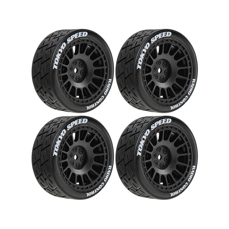 Plastic 12mm Hex On‑Road Rally Tire Rims for Tamiya TT01 TT02 XV01 TA06 PTG2 Upgrade Parts
