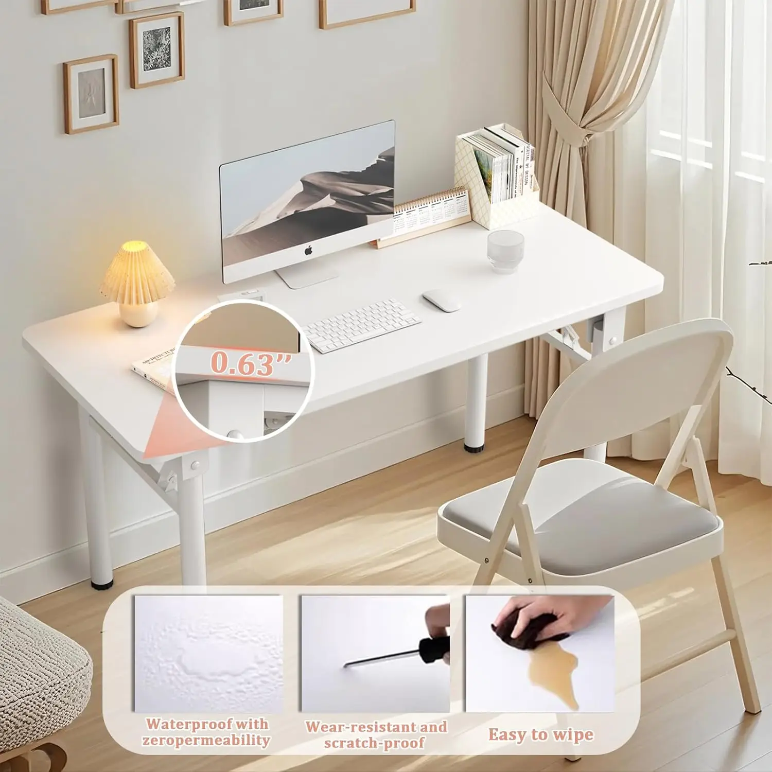 Computer Study No Assembly Required,Writing Computer Space Saving Folding For Home