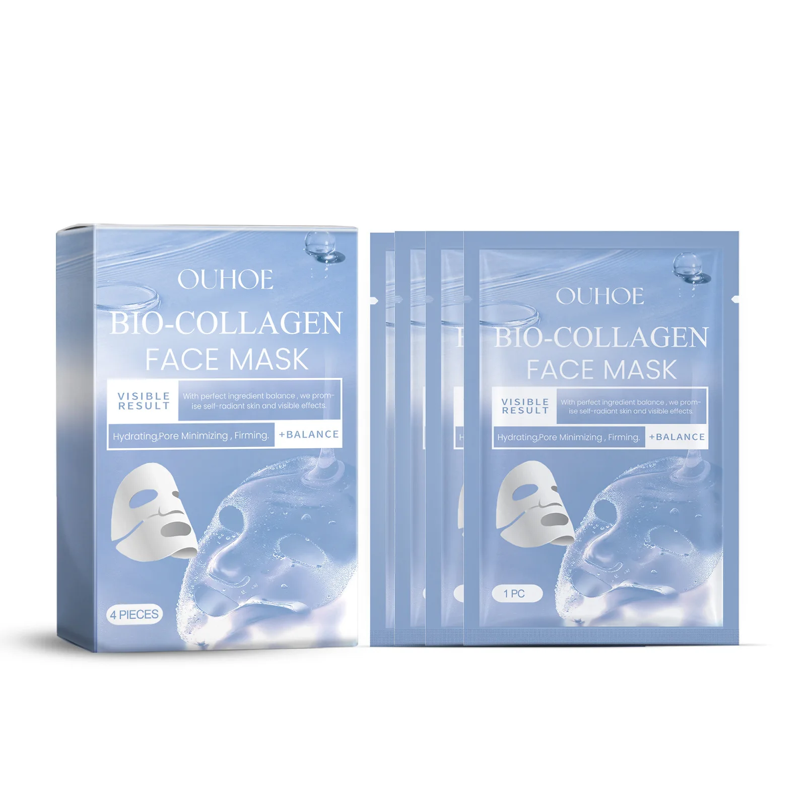 Bio Collagen Face Mask Overnight Fade Fine Line Lifting Firming Pores Shrinking Moisturizing Brighten Hydrating Korean Skin Care