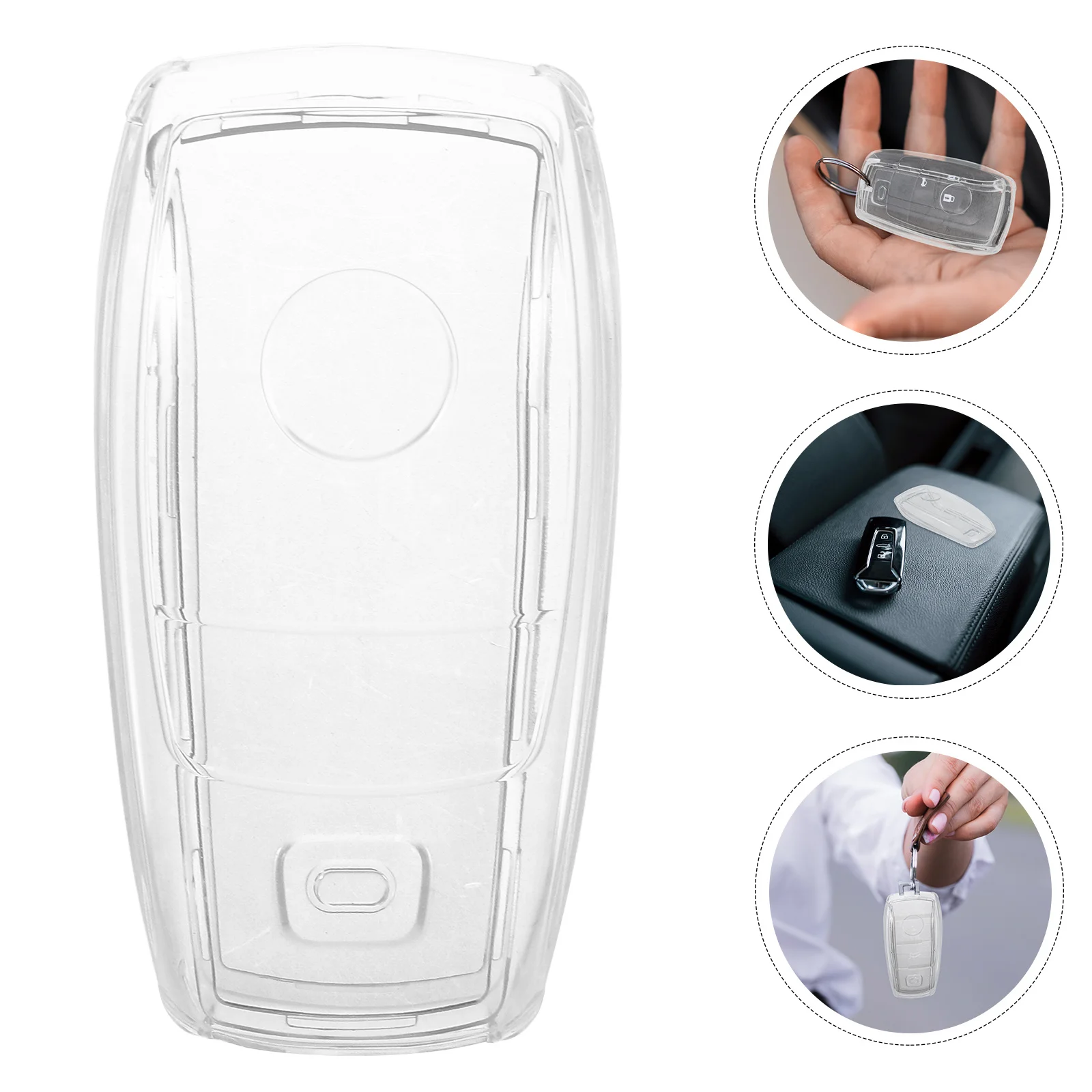 

Cover For Car Keys Transparent Tpu Protector Sleeve Waterproof Scratch Resistant Full Coverage Key Fob Case Automotive Key