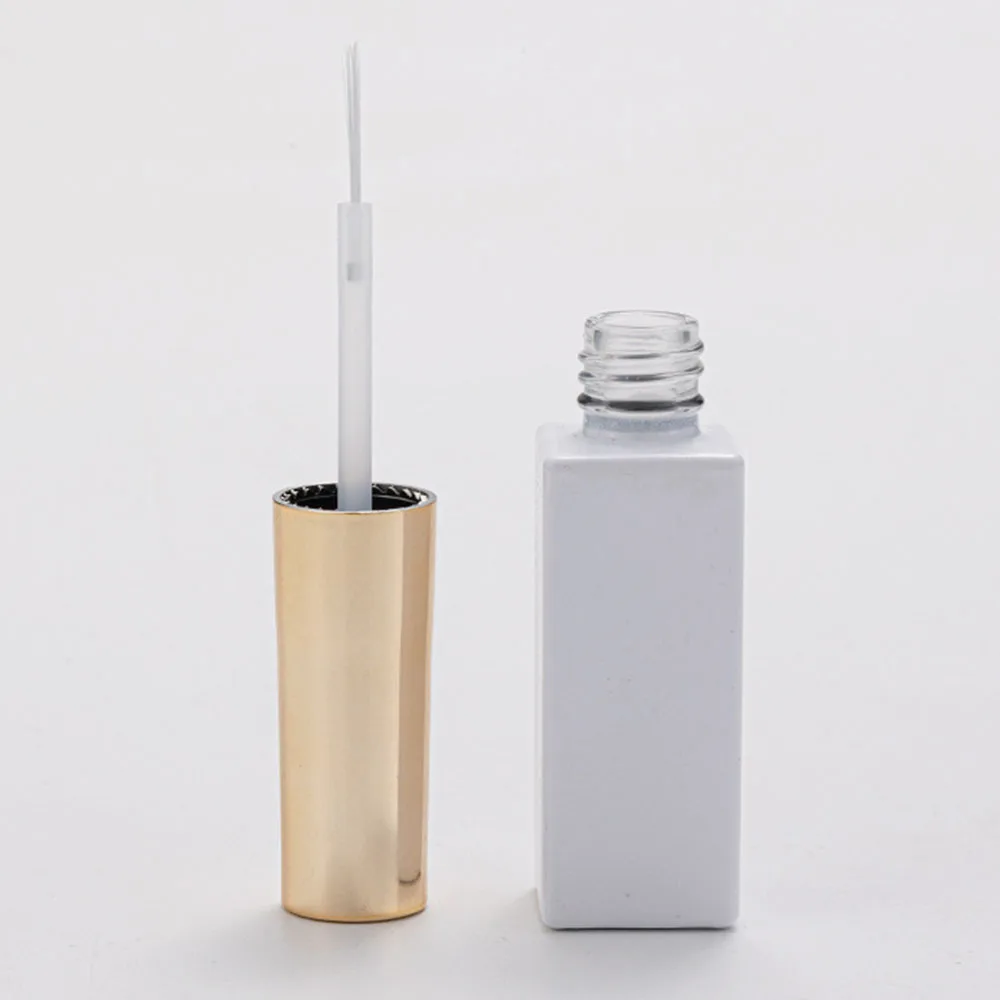 7.5 مللي زجاجات طلاء الأظافر الفارغة الصغيرة مع فرش جيل للأظافر حاوية زجاجية إعادة الملء وعاء التجميل مانيكير موزع زيت التجميل