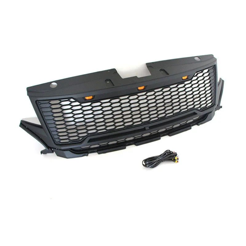 Car Front Bumper Grill with light For Ford Edge 2012-2015 modified Mask net grille Radiator body Kit Car Accessories