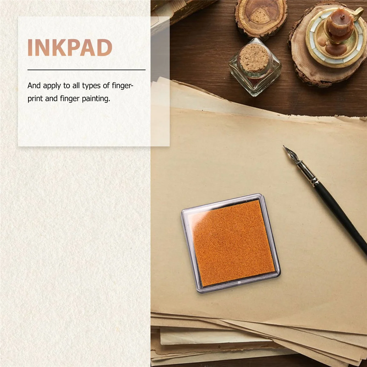 Inktkussen Stempelkussen Voor Trouwbrief Document Goud