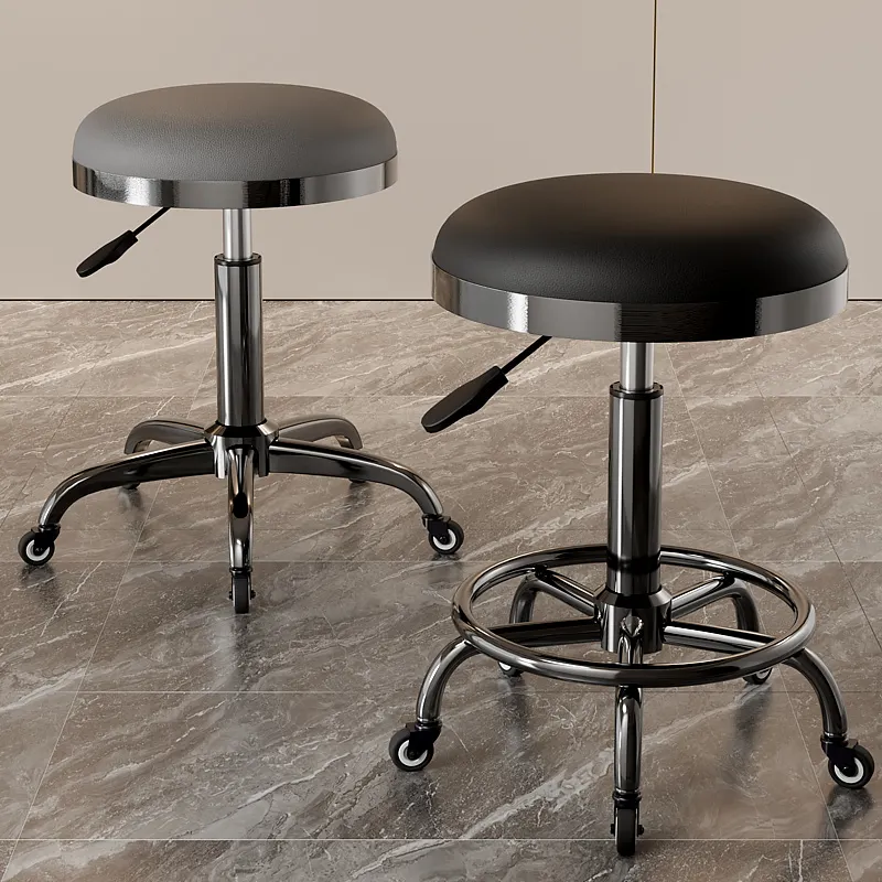 

Профессиональное парикмахерское кресло, кожаное поворотное гидравлическое кресло для стилиста, мебель для парикмахерской, регулируемые стулья на колесиках Silla