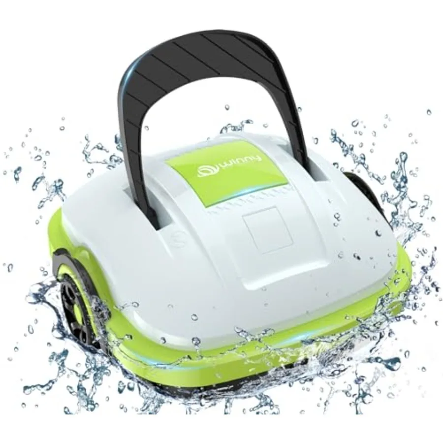 

Cordless Robotic Pool Cleaner, Automatic Pool Vacuum with Powerful Suction, Dual-Motor, Self-Parking, Up to 538 Sq.ft, Ideal fo