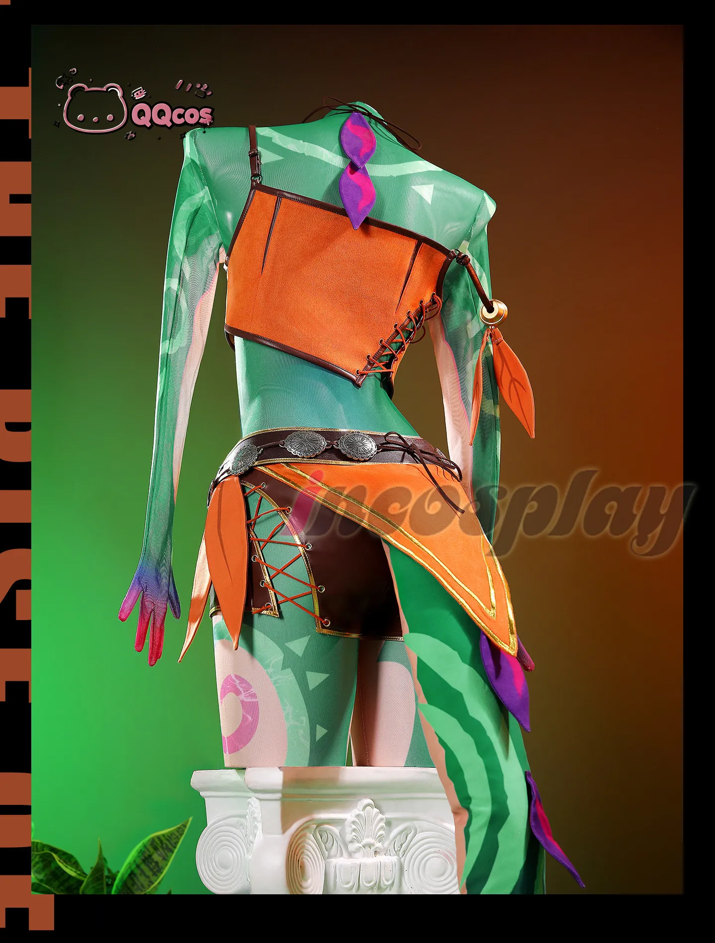 

QQcos Neeko Game Cosplay Series: LOL Neeko Anime Party Uniform Hallowen Game Dress Cosplay Costume Full Set