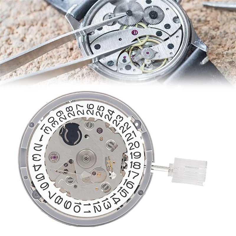 NH35/NH35A Movement+Movement Handle+Needle+Week Dial+Calendar Dial Kit High Accuracy Automatic Mechanical Watch Movement