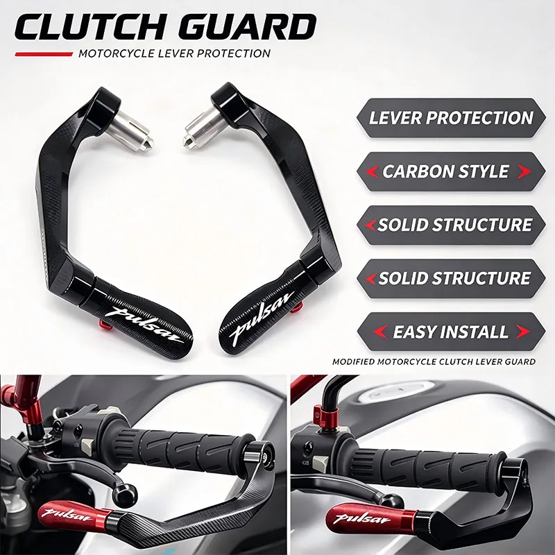 For Bajaj Pulsar 200 NS/200 RS/200 AS Motorcycle Accessories CNC Handlebar Grips Brake Clutch Levers Guard Protector