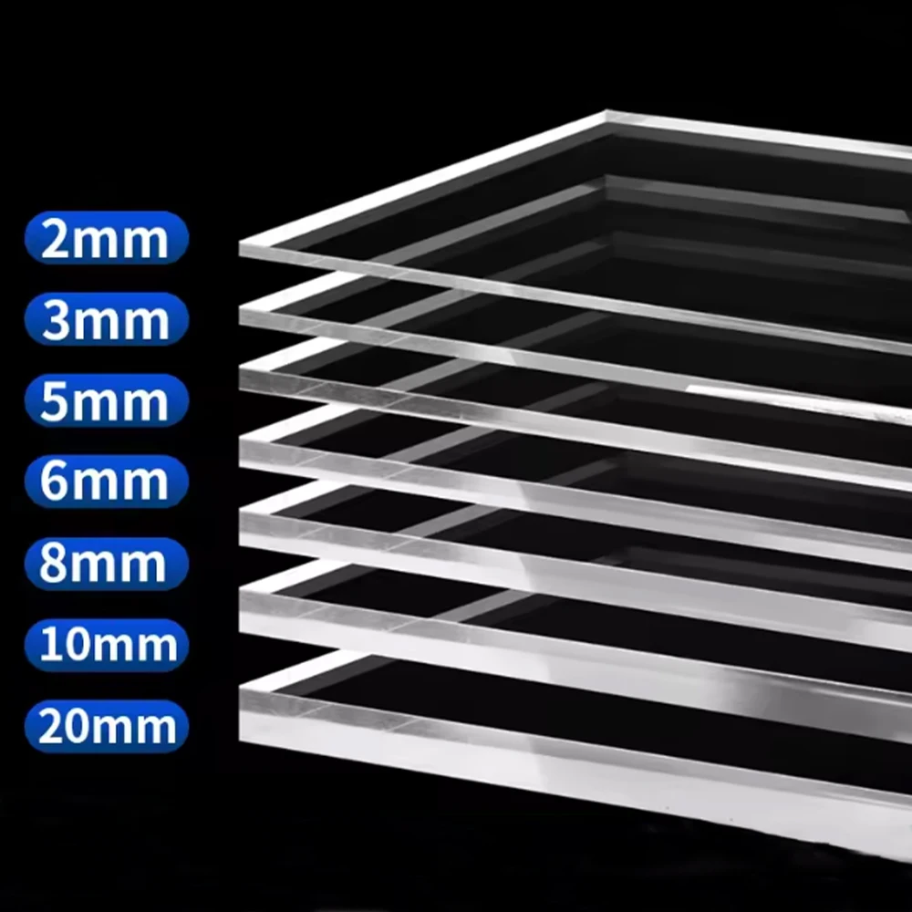 1Pc 300x150mm-300x500mm High Transparent Plastic Board Thick 5/8mm Advertising Decoration DIY Handmade Display Cabinet Partition