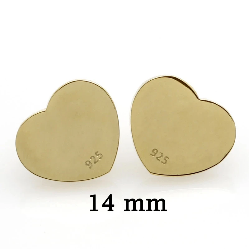 New ins Stainless Steel Heart Stud Earring For Women Fashion Aesthetic Jewelry