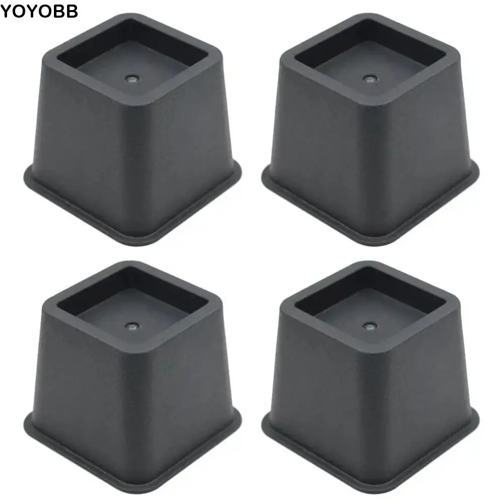 

4Pcs Heavy Duty Furniture Leg Risers Adjustable Height Stackable Table Lifters Non-slip Square Pads Sofa Height Enhancers