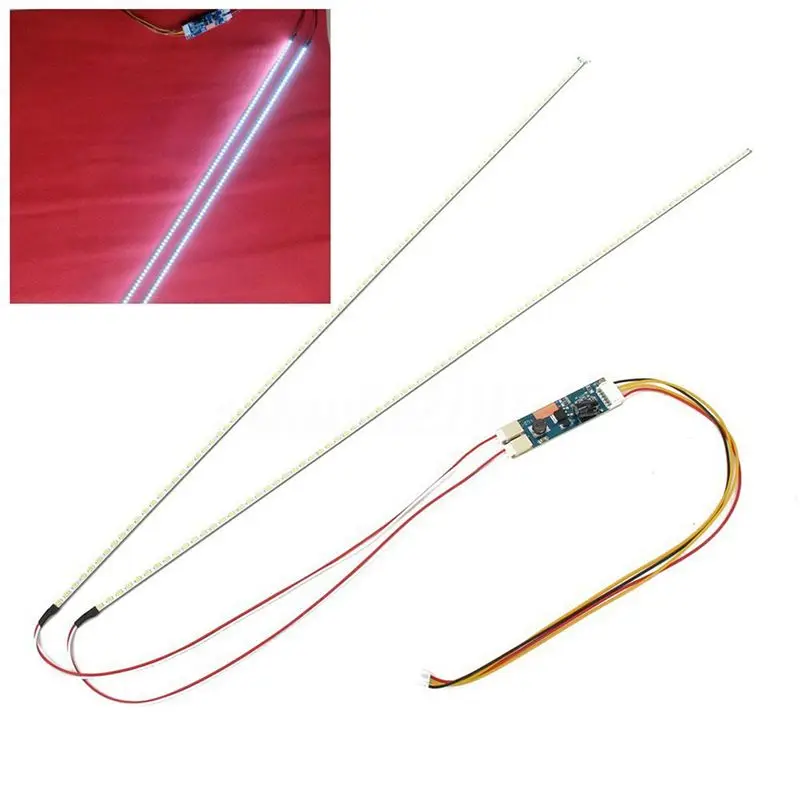 6X White LED Adjustable Backlight Upgrade Kit LED Light LED Monitor LED Support 17Inch 19Inch 22Inch 490MM