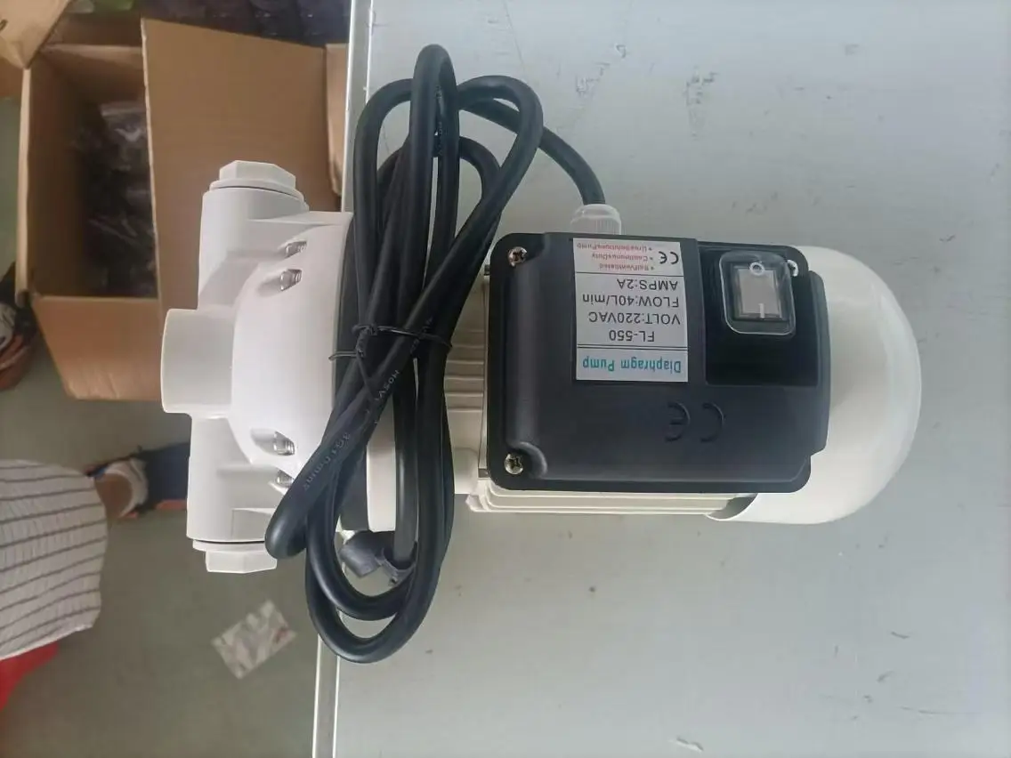 Solvent Pumps 220v AC Brushless Self-priming Diaphragm Pump 40lpm Permanent Magnet Motor