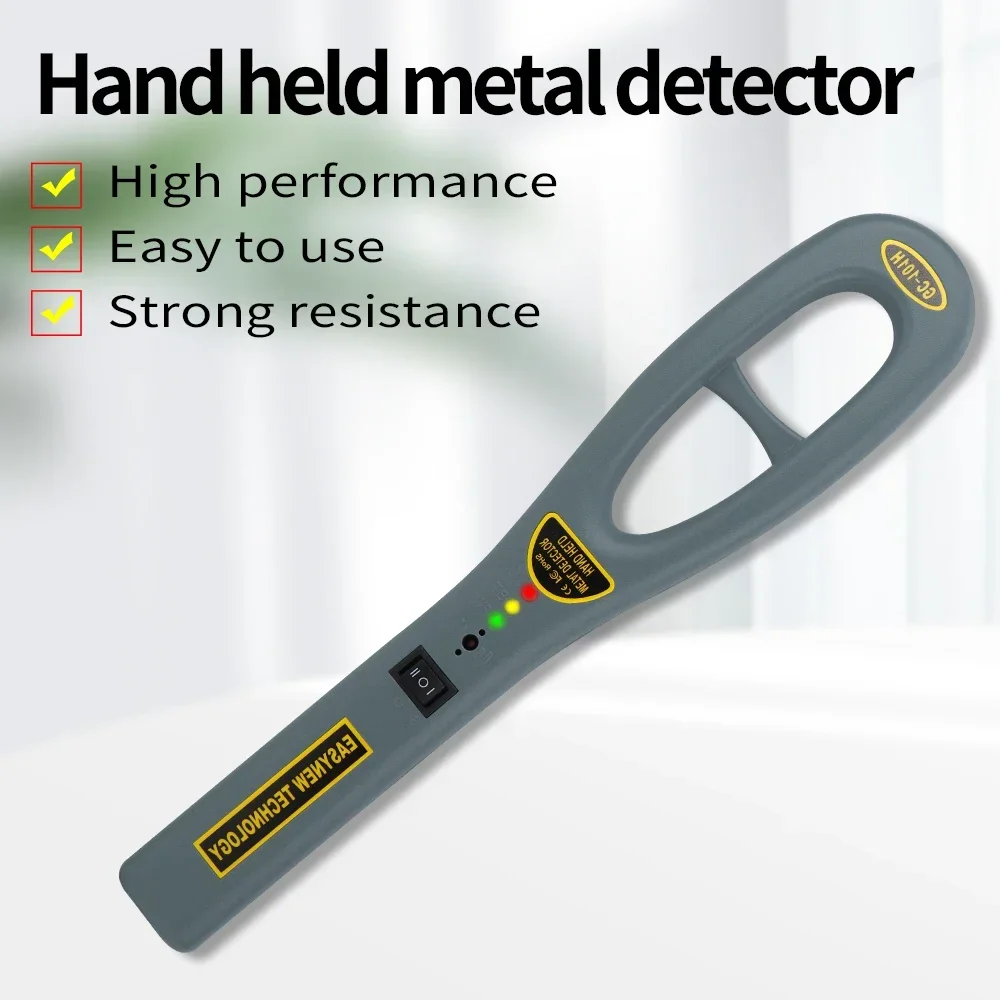 GC-101H detector de metales LED Light Security Use Hand Held Metal Detectors for Body Detection