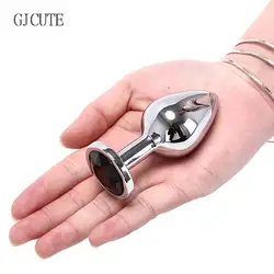 Hot Sale Anal Crystal Jewelry Beads Heart Butt Piercing Plug Stimulator Adult Toys Dildo Stainless Steel Body Jewelry