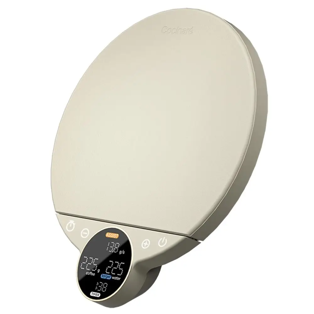 

Точное управление с использованием трех функций: Brewing Assist, Weighing, Competition, цифровые кухонные весы для кофе и чая, до 3000 г (V)